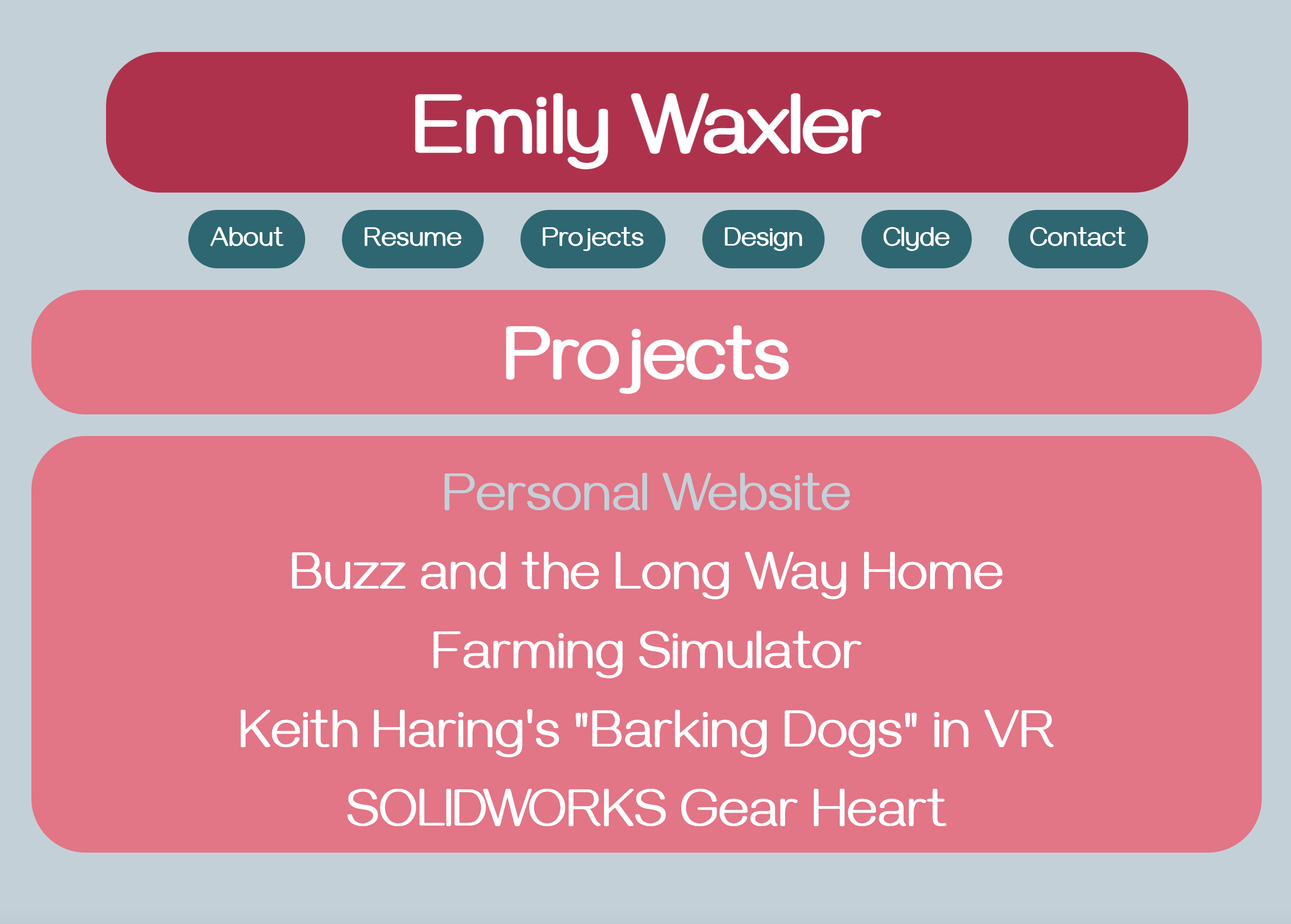 Project page of my former personal website.